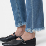 Junna Straight Jeans - Mid Blue