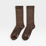 JONES + CO Le Bon Shoppe Camper Socks in Wood, a Merino wool blend sock with a cushioned footbed and seamless toe.