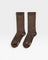 JONES + CO Le Bon Shoppe Camper Socks in Wood, a Merino wool blend sock with a cushioned footbed and seamless toe.