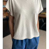 Jeanne Cotton Tee - Naturel