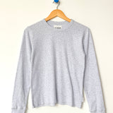 Pointelle Fundamental Tee - Icy Grey