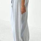Pointelle Balloon Pants - Icy Grey