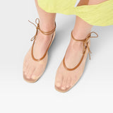 Daisy Mesh Flat - Stone