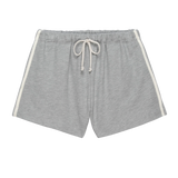Stripe Eco Terry Short - Heather Grey