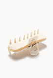 hinge view of No. 4 Claw Clip - Ivory 