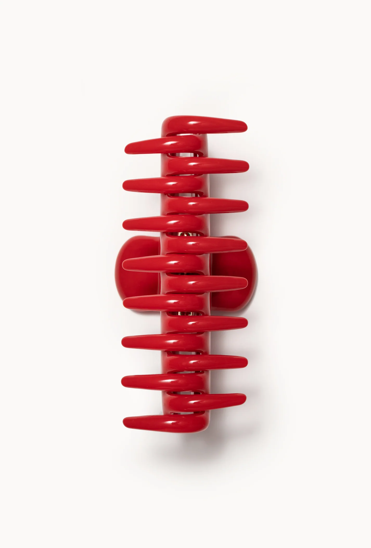 under view of clip of No. 4 Claw Clip - Rosso