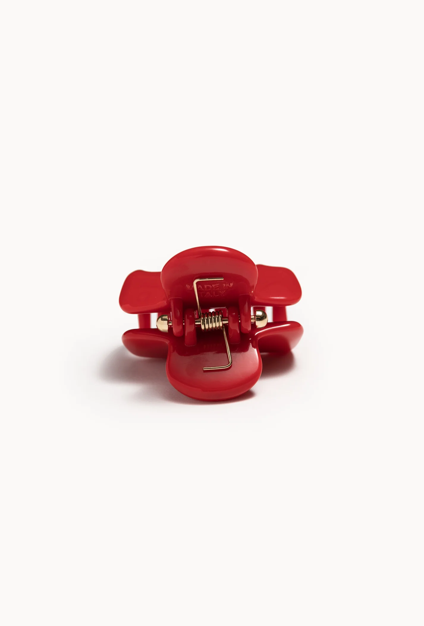 hinge view of No. 2 Claw Clip - Rosso