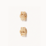 No. 1 Claw Clip Set - Light Tortoise view of prongs on clips