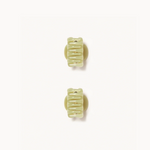 No. 1 Claw Clip Set - Avocado view of prongs on under side
