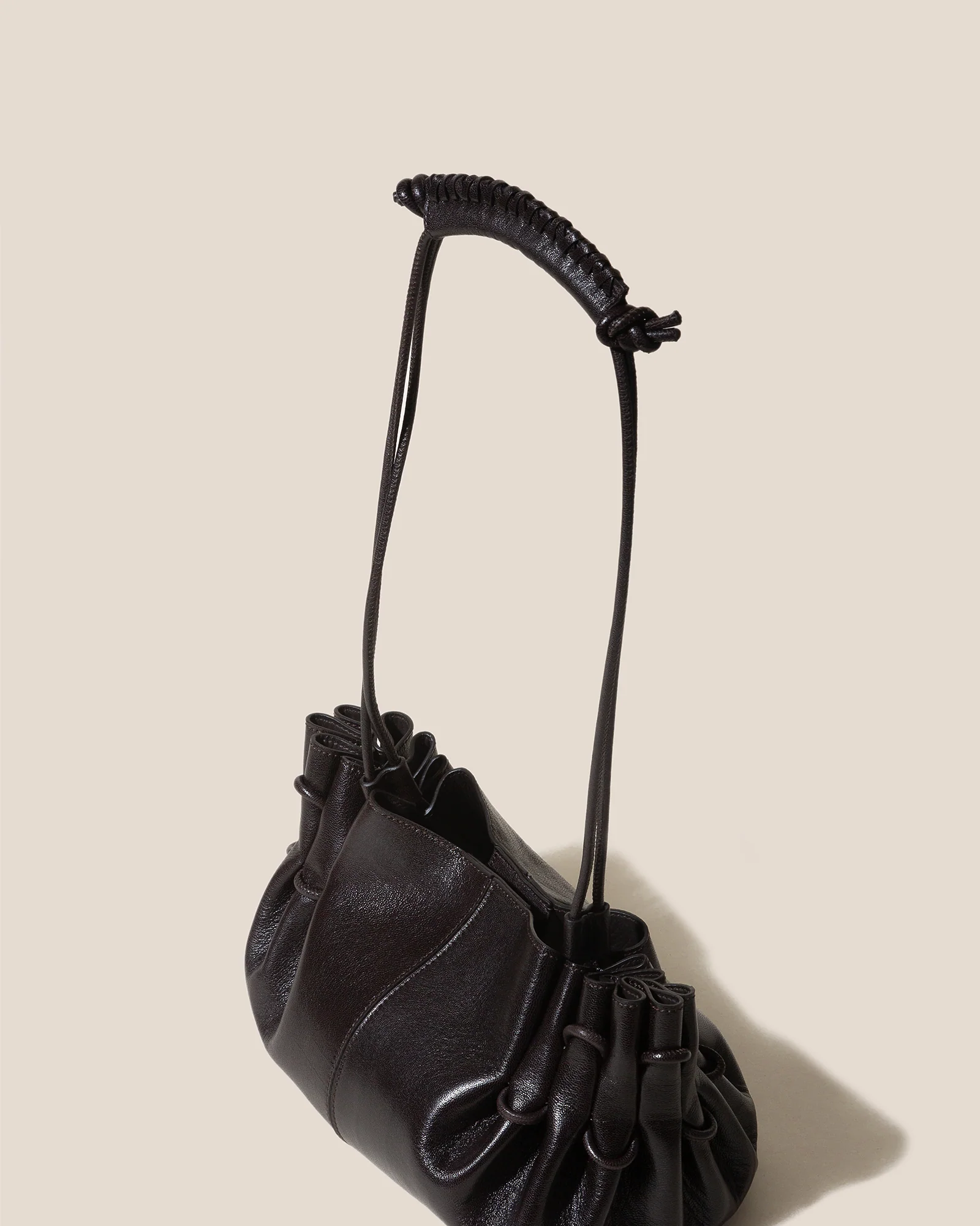 Arta Handbag - Black standing up