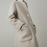 Arden Jacket - Grey Fuzzy Wool