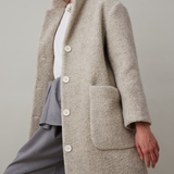 Arden Jacket - Grey Fuzzy Wool