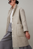 Arden Jacket - Grey Fuzzy Wool