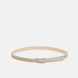 Italian Leather Belt - Shortbread Beige