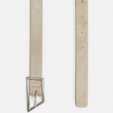 Italian Leather Belt - Shortbread Beige