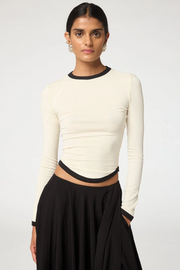 Simon Longsleeve Top - Vanilla