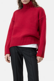 Pure Wool Jumper - Chill Pepper Red