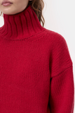 Pure Wool Jumper - Chill Pepper Red