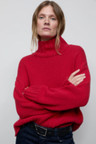 Pure Wool Jumper - Chill Pepper Red