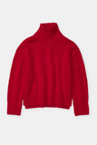 Pure Wool Jumper - Chill Pepper Red