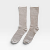 JONES + CO Le Bon Shoppe Trouser Socks in Eggnog cream, a sleek modal blend dress sock.