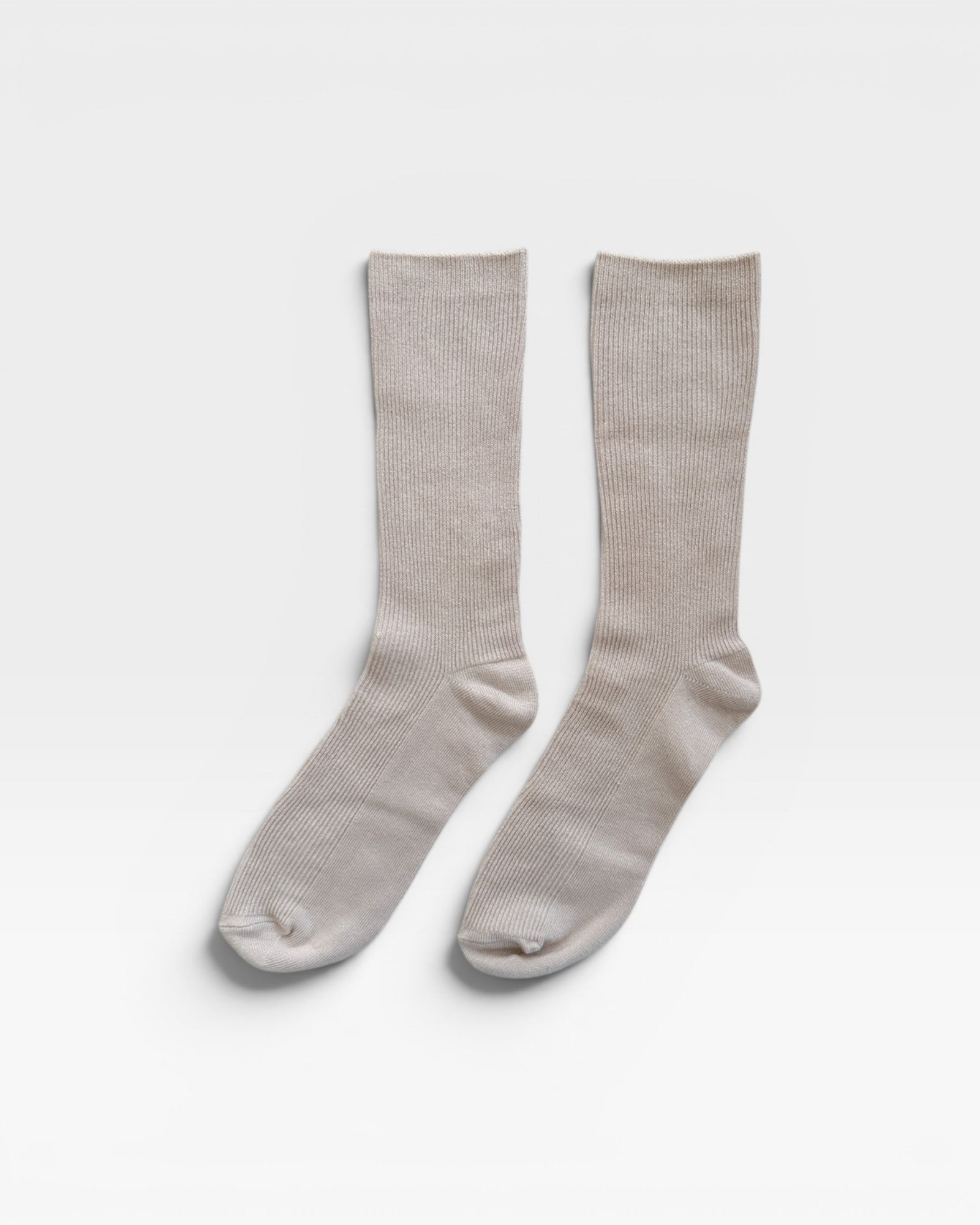 JONES + CO Le Bon Shoppe Trouser Socks in Eggnog cream, a sleek modal blend dress sock.