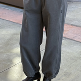 French Terry Balloon Pants - Coal
