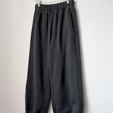 French Terry Balloon Pants - Coal