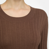 Long-sleeved Shirt - Cocoa Brown