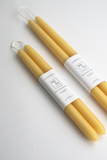Beeswax Dipped Candles - Natural Gold