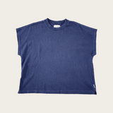 Jeanne Cotton Tee - Marine Navy