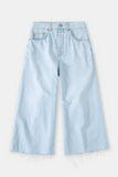 Flat lay view of Lyna Jeans - Light Blue