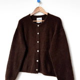 Leila Mohair Cardigan - Cocoa Bean