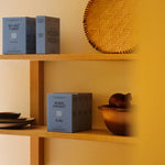 havsno sea salt flakes being displayed on the shelf