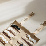 Rolled up Travel Backgammon