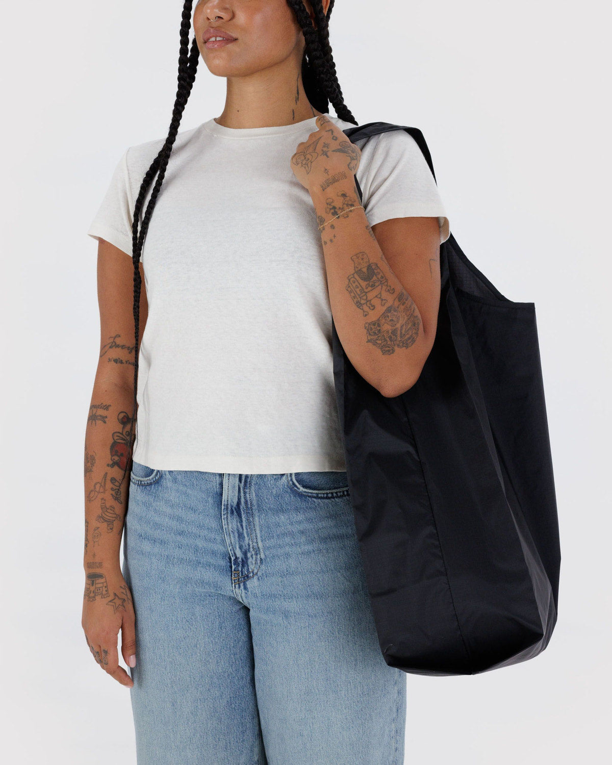Big Baggu - Black, folded