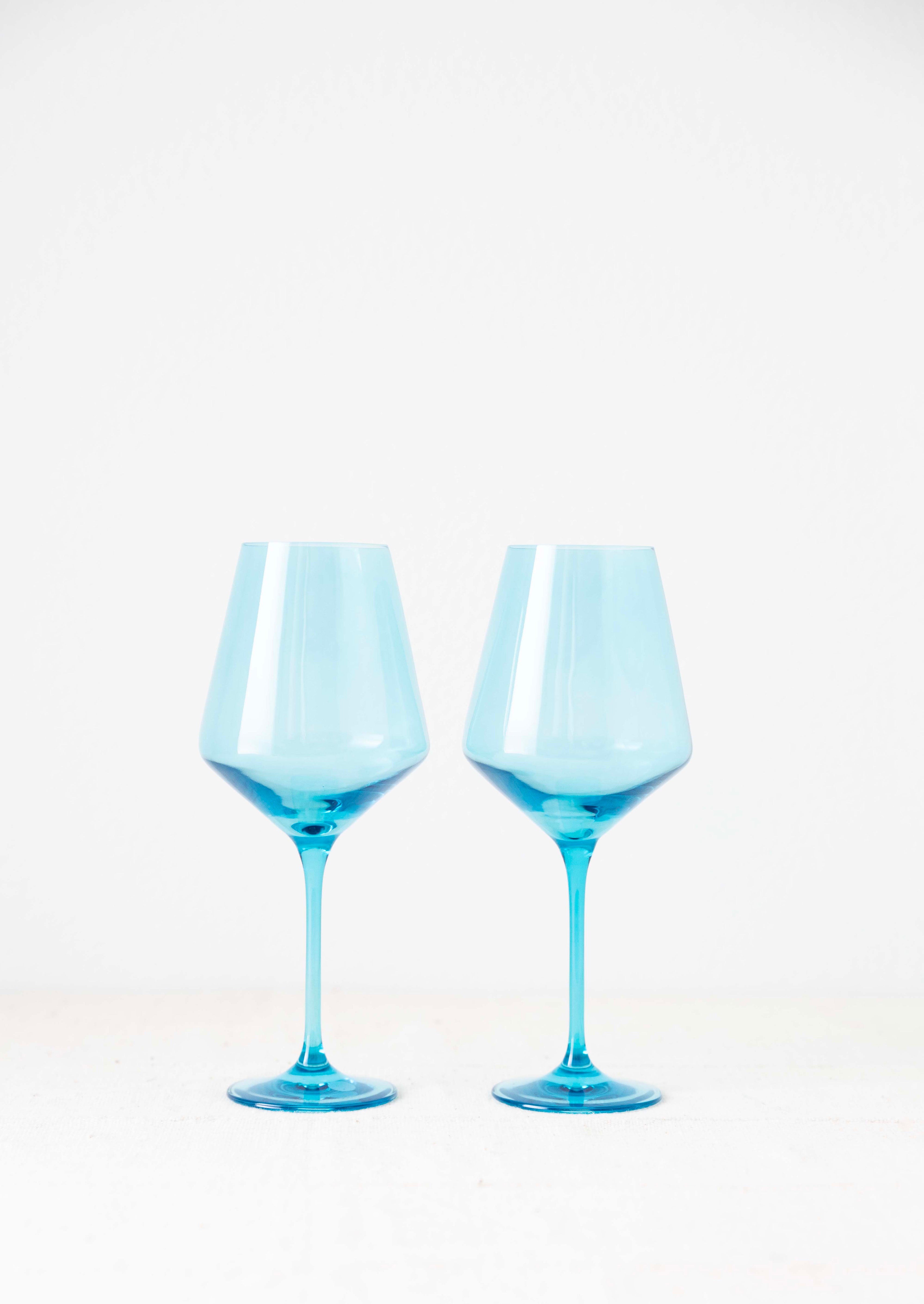 Estelle Ocean Blue Wine Glass – Jones + Co