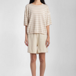 Micaela Greg Extrafine Knit Tee - Stripe