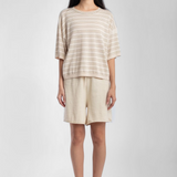 Micaela Greg Extrafine Knit Tee - Stripe