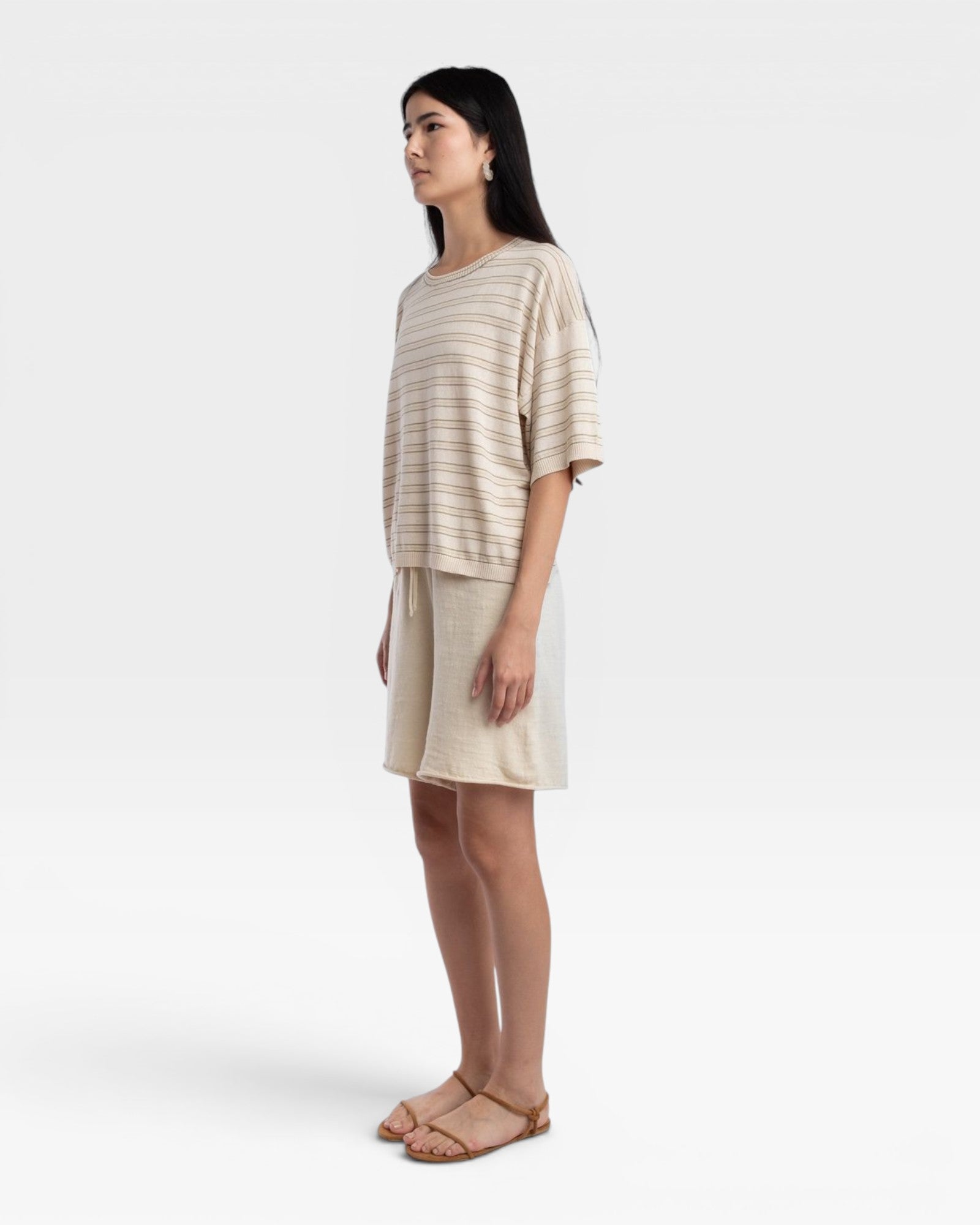 Extrafine Knit Tee - Stripe — view 2
