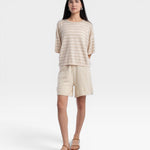 Extrafine Knit Tee - Stripe — view 3