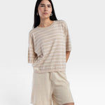 Extrafine Knit Tee - Stripe — view 4