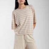 Extrafine Knit Tee - Stripe — view 4