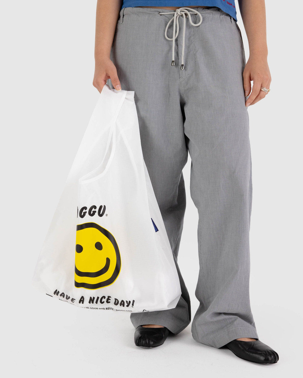 Standard Baggu - Thank You Happy, in use
