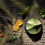 Erode Soap - Herbes de Provence pictured with foliage