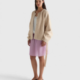 Deiji Studios Pod Knit in Oat — full length front view