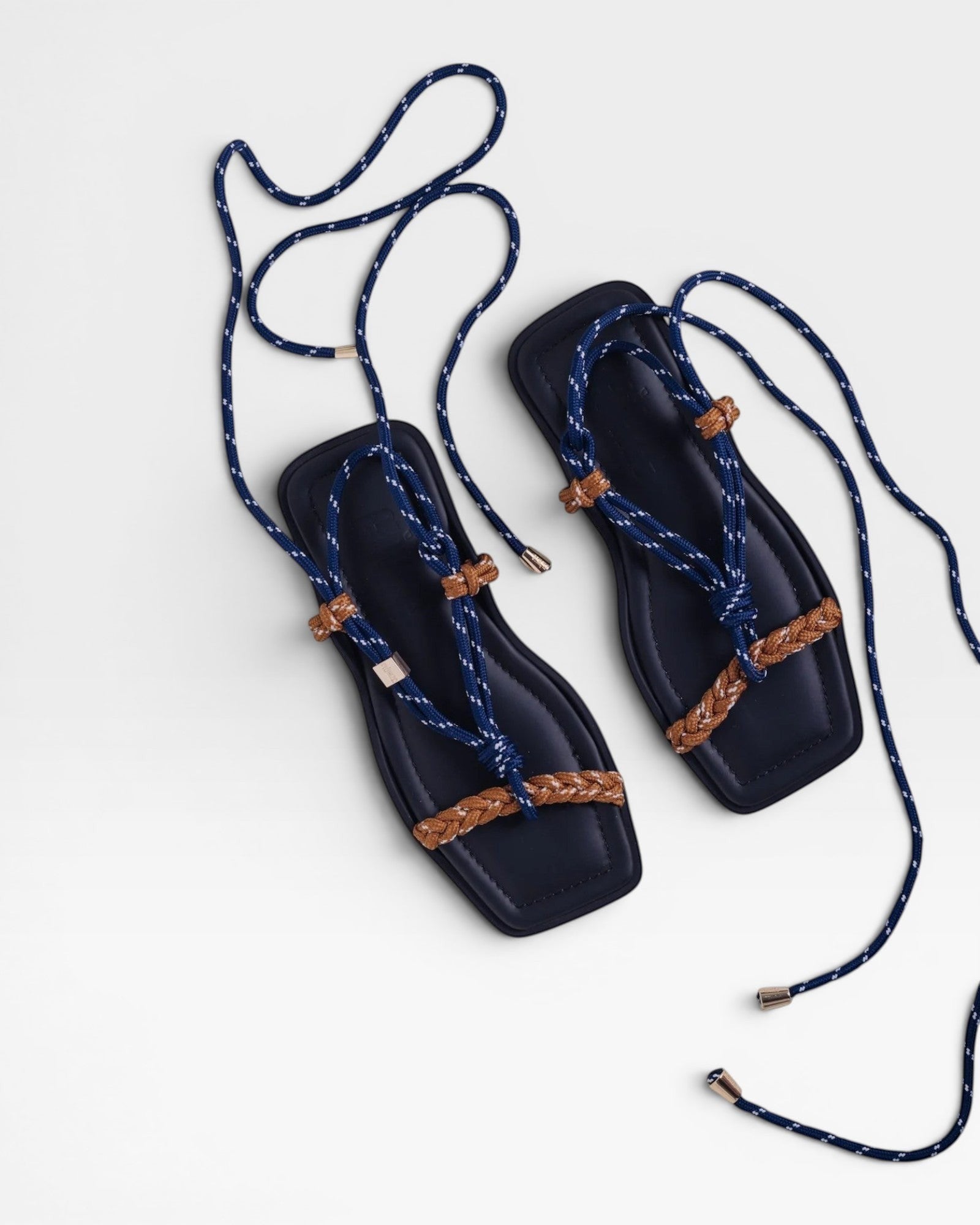 FLÒWZE FLÒ SQUARE TWIN Sandal - Blue / Hazelnut