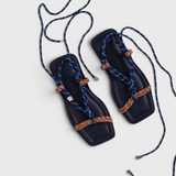 FLÒWZE FLÒ SQUARE TWIN Sandal - Blue / Hazelnut