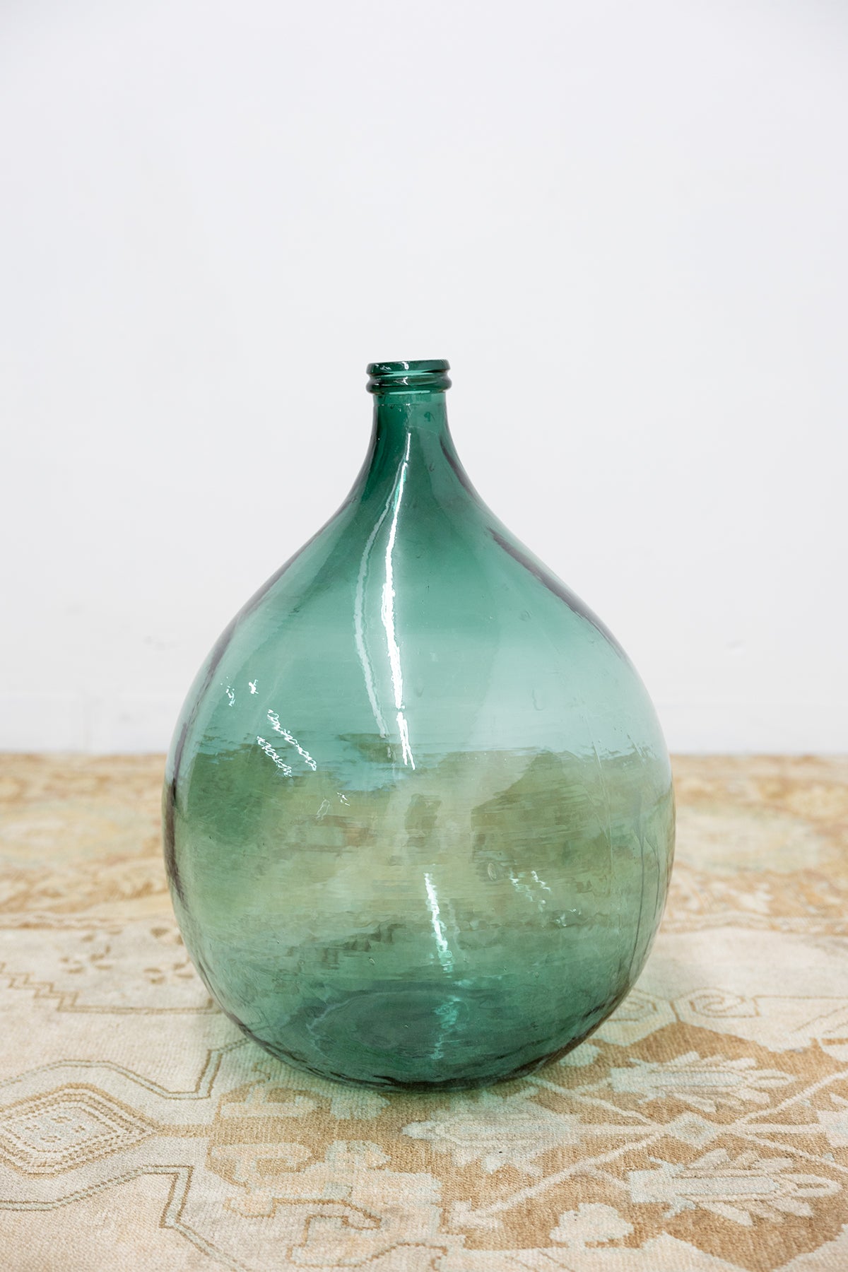 Green Glass Wine Jug — view 4