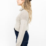 Turtleneck Long Sleeve Sweater - Cloud Grey
